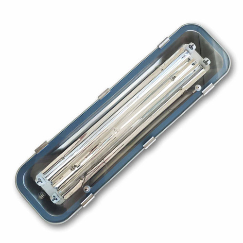 Mega LED - Waterproof LED Tube Light Fixture - Toughened Glass Cover For 1x4FT T8/T5 LED Tubes (30196)