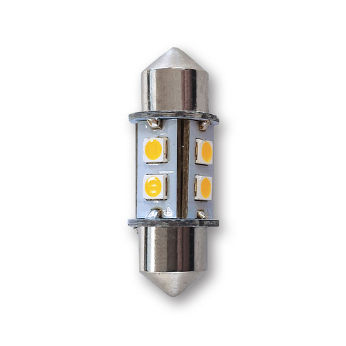 Mega LED - LED Replacement Bulb - Festoon Type, 0.8 Watt, 84 Lumens, 10-30V DC, Cool White (30020-CW)