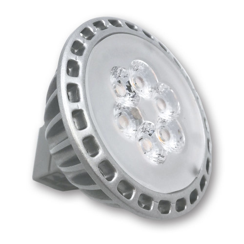 Mega LED - LED Replacement Bulb - MR16 Type, 5.5 Watt, 520 Lumens, 10-30V DC, Beam Angle 30º, Daylight 4200K (30616-DC)