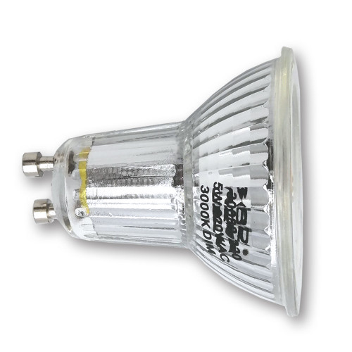 Mega LED - LED Replacement Bulb - GU10 Type, 5.0 Watt, 500 Lumens, 120V AC, Beam Angle 38º, 3000K (30082-2-120)