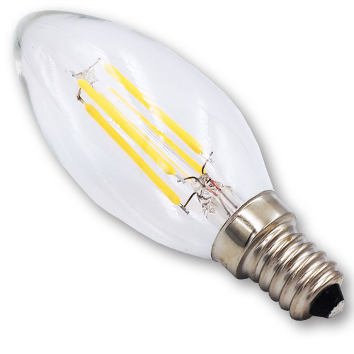 Mega LED - LED Replacement Bulb - E14 Type, 4.5 Watt, 450 Lumens, 220V AC, Beam Angle 360°, 3000K (30326-E14D)