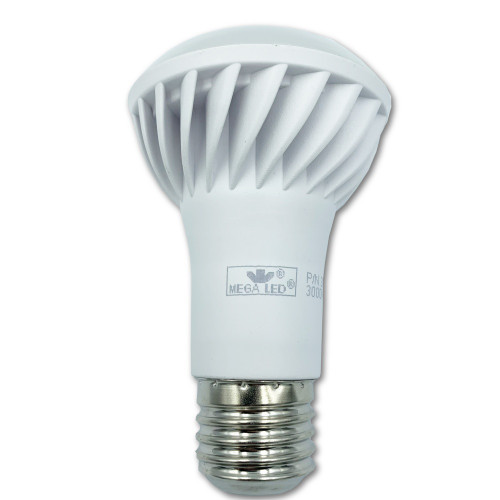 Mega LED - LED Replacement Bulb - E26/E27 Type, 7.0 Watt, 600 Lumens, 120-220V AC, Beam Angle 180°, 3000K (30240)