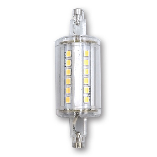 Mega LED - LED Replacement Bulb - R7S Type, 5 Watt, 500 Lumens, 85-265V AC, Beam Angle 360°, 3000K (30859)