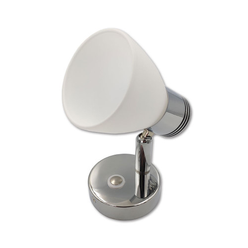 Mega LED - Alberto LED Reading Light - 4000K, Natural White, Illuminated Touch Dimming Switch