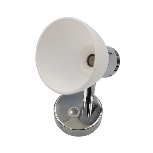 Mega LED - Alberto LED Reading Light - 4000K, Natural White, Illuminated Touch Dimming Switch