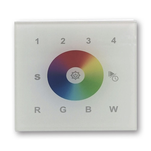 Mega LED - Wall RF Dimmer Controller - RGBW RF Digital Controller For The 30947 Receiver, 256 Brightness Levels (30929)
