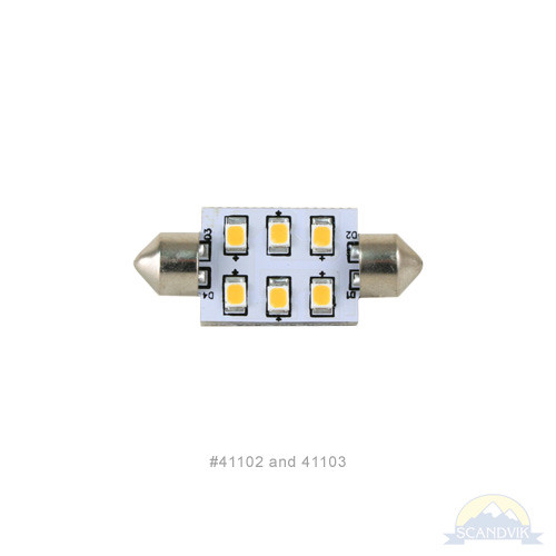 SCANDVIK - Replacement Bulb - 12/24V, 1.2W, 0.10A, Warm White (41102)