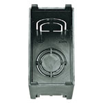 Vimar Flush Mounting Box, For Panel Mounting Frames, 1-Module, Black, GW 960C