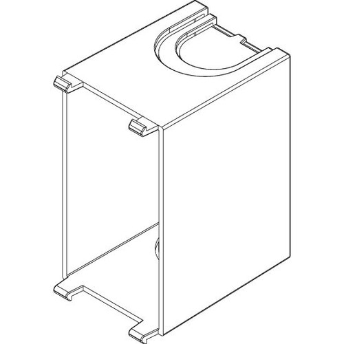 Vimar Flush Mounting Box, For Panel Mounting Frames, 1-Module, Black, GW 960C