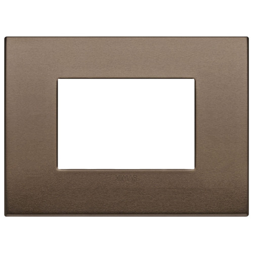 Vimar - Arké 19653 Classic Cover Plate - 3 Module, Metal - Apollo Lighting