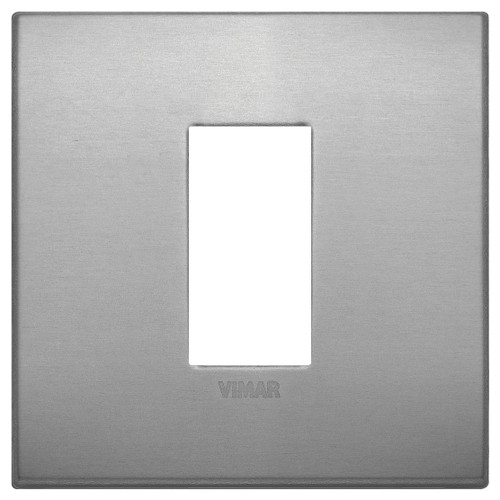 Vimar - Arké 19641 Classic Cover Plate - 1-Module, Metal - Apollo Lighting