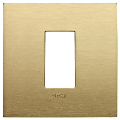 Vimar - Arké 19641 Classic Cover Plate - 1-Module, Metal - Apollo Lighting