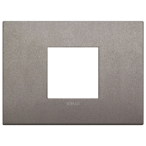 Vimar - Arké 19652 Classic Cover Plate - 2 Central Module, Metal - Apollo Lighting