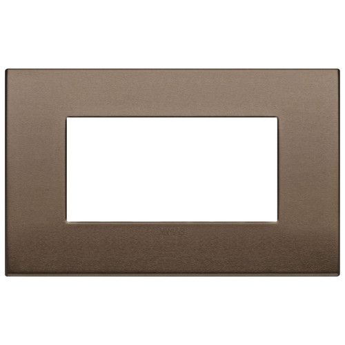 Vimar - Arké 19654 Cover Plate - 4 Module, Metal - Apollo Lighting