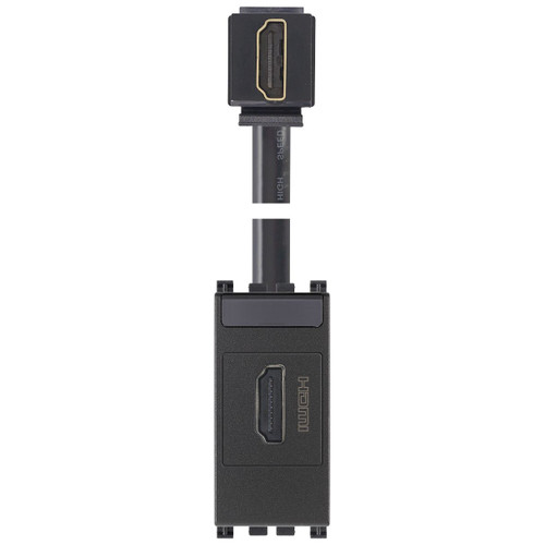 Vimar Arké HDMI 2.1b Outlet, IP20, Keystone Fixing, Flush Mount