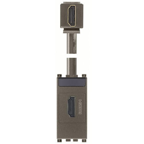 Vimar Arké HDMI 2.1b Outlet, IP20, Keystone Fixing, Flush Mount