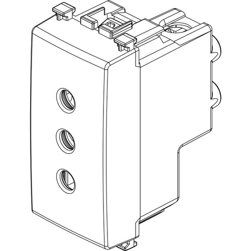 Vimar Arké SICURY P11 Socket Outlet, Italian Standard, 2P+E, 10A 250V, IP20