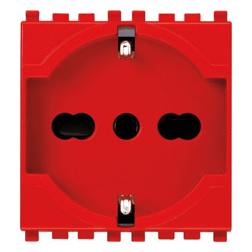 Vimar Arké SICURY Universal Socket Outlet, Italian Standard P40, 2P+E, 16A 250V