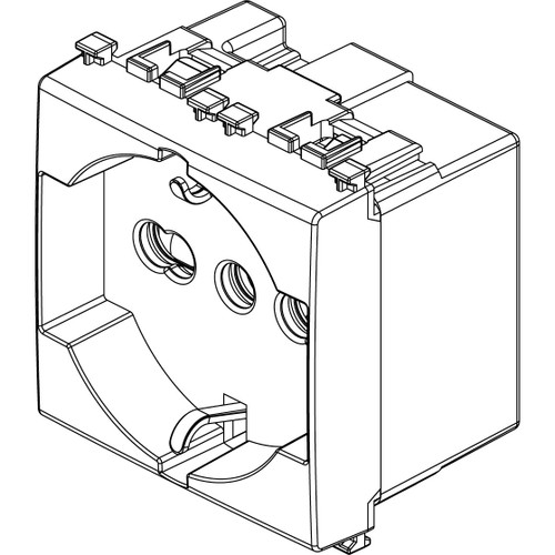 Vimar Arké SICURY Universal Socket Outlet, Italian Standard P40, 2P+E, 16A 250V