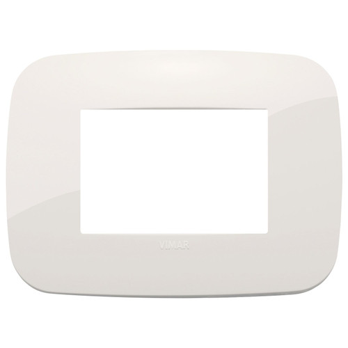 Vimar Arké 19683 Round 3-Module Cover Plate, Technopolymer