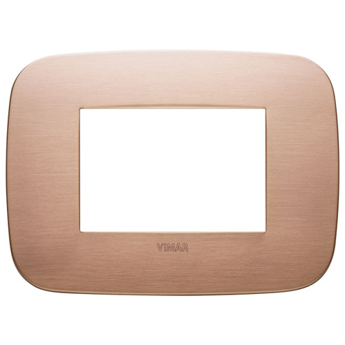 Vimar Arké Round Cover Plate, 3 Module - Apollo Lighting