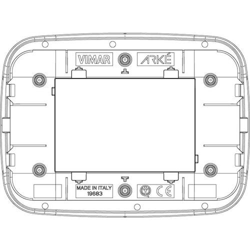 Vimar Arké Round Cover Plate, 3 Module