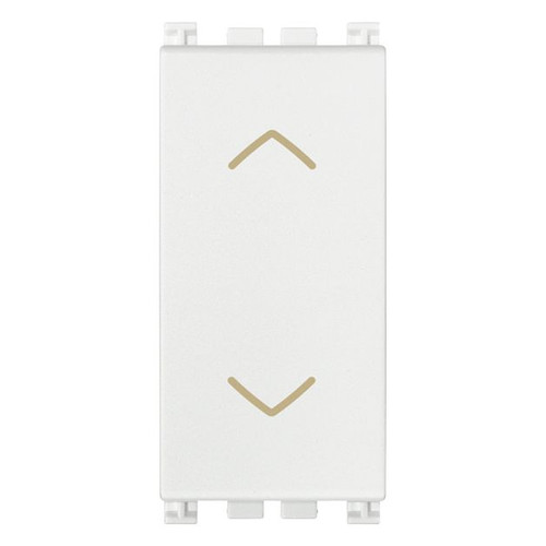 Vimar Arké 2P 2-Way Push Button, 10A, 250V, 6 Terminals
