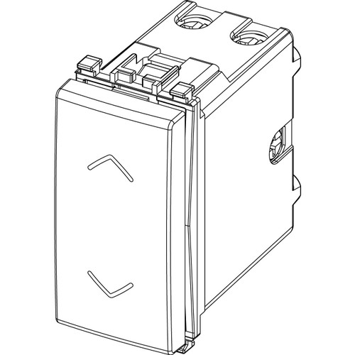 Vimar Arké 2P 2-Way Push Button, 10A, 250V, 6 Terminals