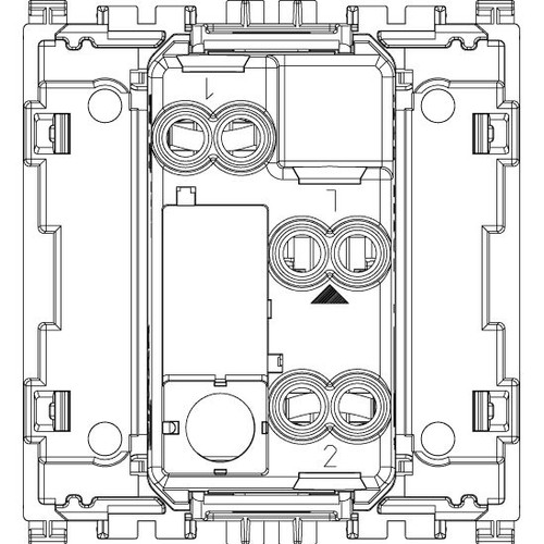 Vimar Arké Axial 2-Way Switch, 1P, 16AX, 250V, 2 Modules