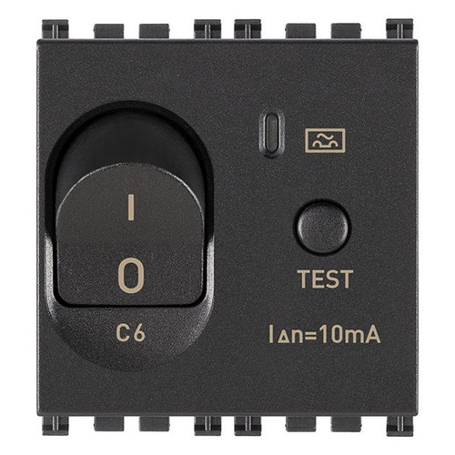 Vimar Arké RCBO, 1P+N, 120-230V, 50/60 Hz, 2 Modules, IP40
