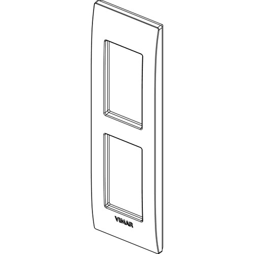 Vimar Arké Classic Cover Plate, 2-Module, Panel Mounting, Technopolymer