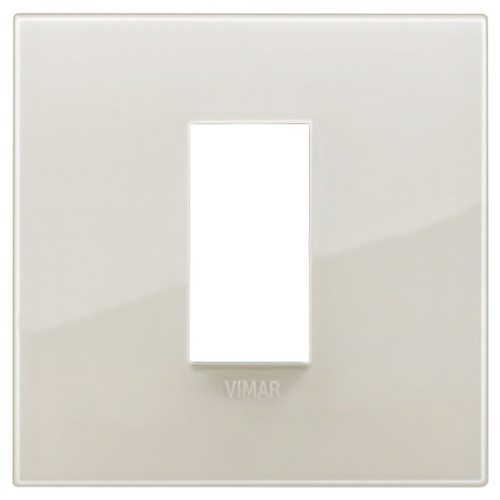 Vimar - Arké 19641 Classic Cover Plate - 1-Module, Plastic - Apollo Lighting