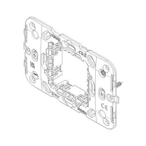 Vimar Arké 2-Central-Module Mounting Frame With Screws, For 60 mm or 56x56 mm Mounting Boxes