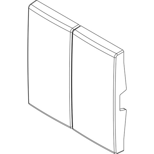 Vimar - Arké 19506 Interchangeable Button - For EnOcean, Bluetooth, ZigBee, Radiofrequency devices - Apollo Lighting