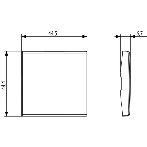 Vimar - Arké 19506 Interchangeable Button - For EnOcean, Bluetooth, ZigBee, Radiofrequency devices - Apollo Lighting