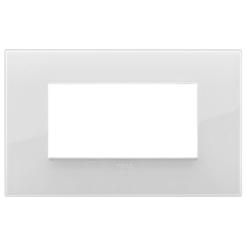Vimar - Arké 19654 Classic Cover Plate - 4 Module, Plastic - Apollo Lighting