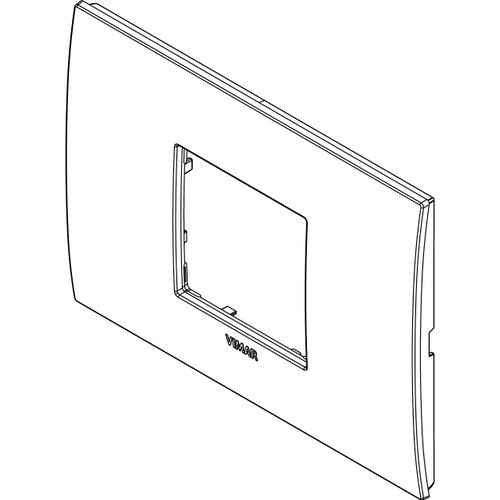 Vimar - Arké 19652 Classic Cover Plate - 2 Central Module, Plastic - Apollo Lighting