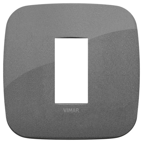 Vimar Arké Round Cover Plate, 1 Module, Metal - Apollo Lighting