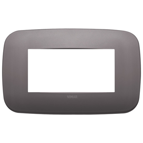 Vimar Arké 19684 Round Cover Plate, 4 Module, Metal