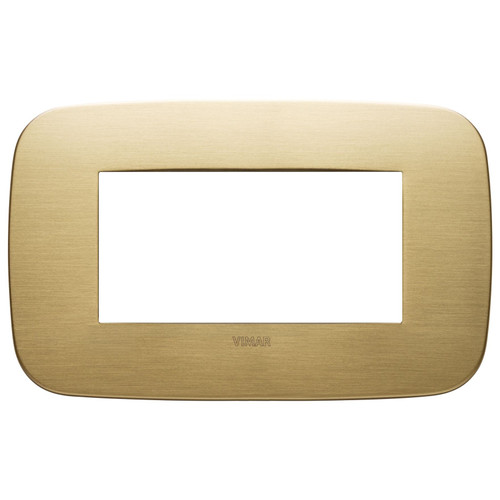 Vimar Arké 19684 Round Cover Plate, 4 Module, Metal