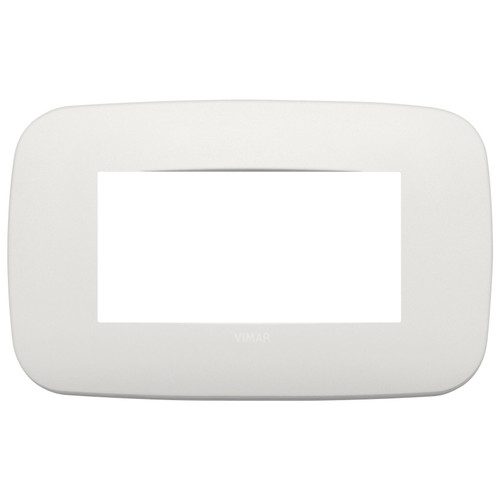 Vimar Arké 19684 Round Cover Plate, 4 Module, Metal