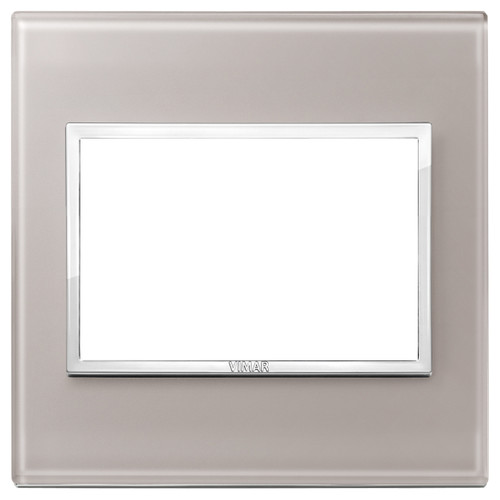 Vimar Eikon EVO British Standard 3-Module Cover Plate - Apollo Lighting