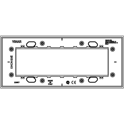 Vimar Eikon EXE Cover Plate, 7-Module, 212 x 90 mm