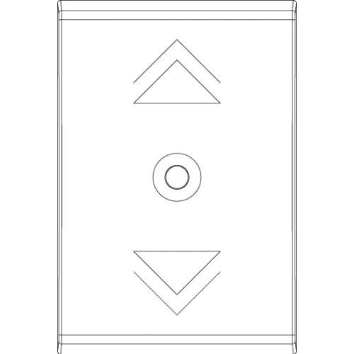 Vimar Idea Interchangeable 1-Module Button, Thermoplastic, Matt - Apollo Lighting