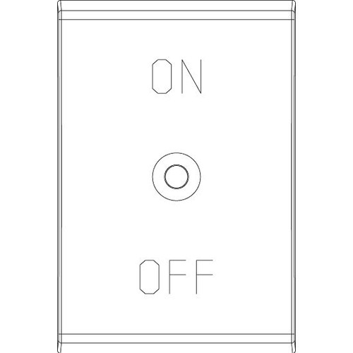 Vimar Idea Interchangeable 1-Module Button, Thermoplastic, Matt
