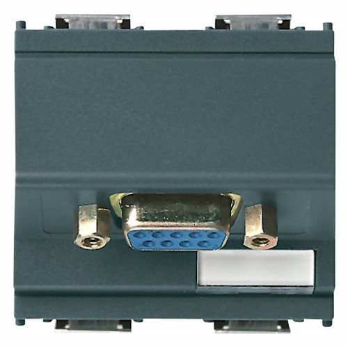 Vimar Idea 9-Pin SUB-D Socket Connector, Solder, 2 Modules, IP20