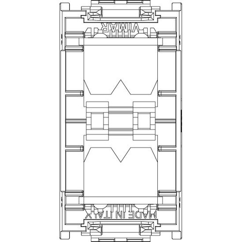 Vimar Idea Double RJ11 Phone Socket, 6P4C, Screw Terminals, IP20