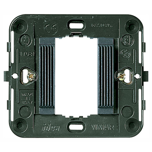 Vimar Idea 1-Module Mounting Frame, Grooved Front, Claws, Ø60 mm