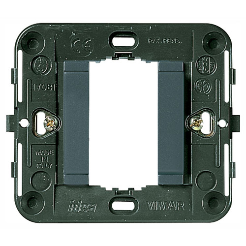 Vimar Idea 1-Module Mounting Frame, Smooth Front, Claws, 60 mm Round Box