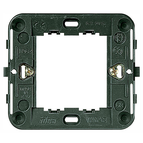 Vimar Idea 2-Reduced-Module Mounting Frame With Claws, For 60mm Round Flush or 09971 Surface Box - Apollo Lighting